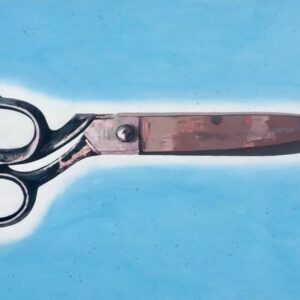 An island that cuts. Oil on canvas. 140 x 100 cm. 2018.