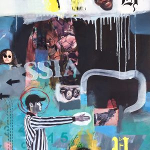 Cam. Mixed media on canvas. 50 x 70 cm. 2021