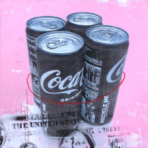 Captured. Mixed media on canvas. 50 x 50 cm. 2023
