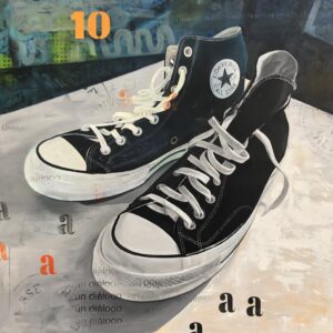 Number 10. Mixed media on canvas.150 x150 cm. 2023