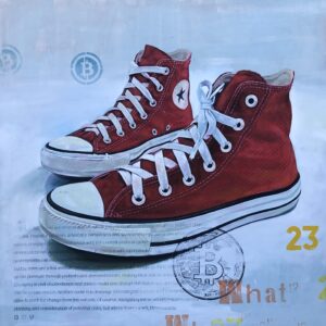 Number 23. Mixed media on canvas. 200 x 200 cm. 2024