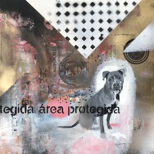 Smell. Mixed media on canvas. 25 x 25 cm. 2024