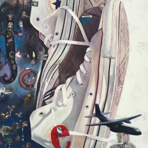 The return. Mixed media on canvas. 120 x 200 cm. 2019
